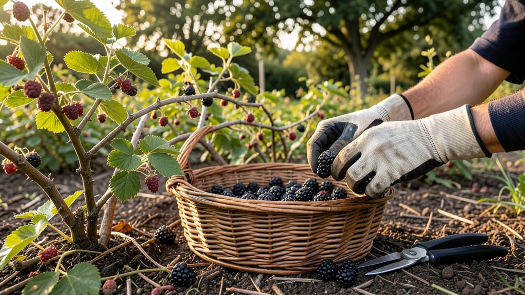 When to Harvest Blackberries: Berry Color Shift & Stem Snap Guide