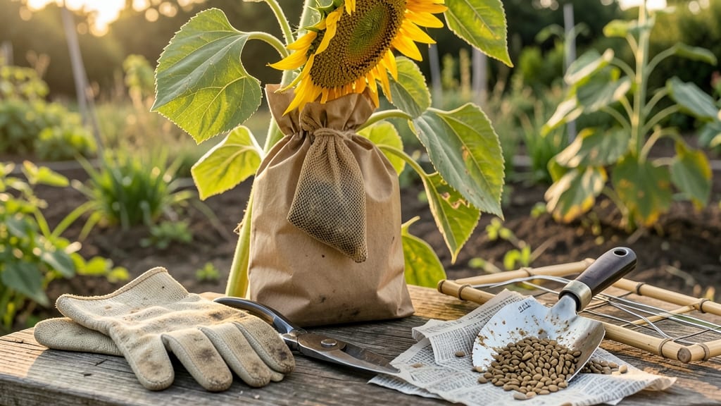 When to Harvest Sunflower Seeds from Plants: Back-of-Hand Test for Crunchy Kernels