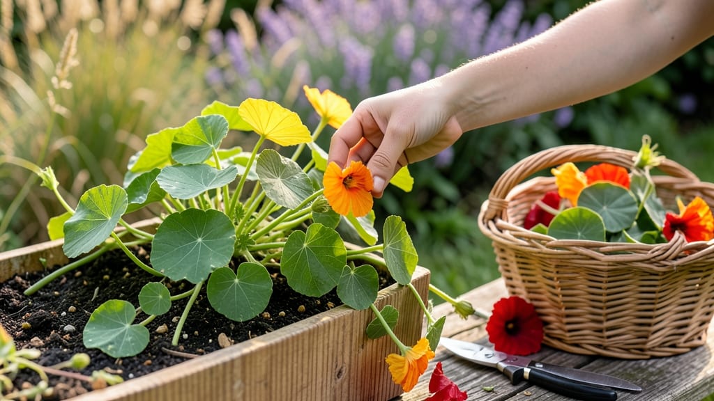 How to Harvest Nasturtium: Pinch Flowers for Edible Blossoms & Seed Pods