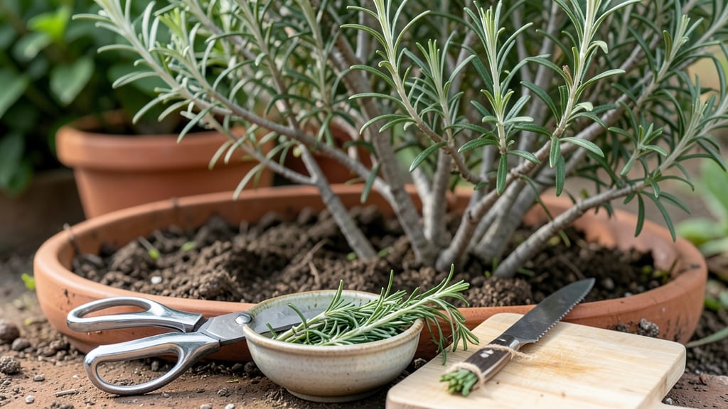 How to Harvest Rosemary Plant: When Stems Bend Without Snapping (Best Time)