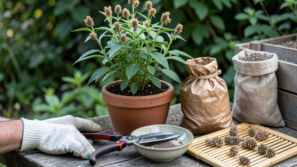 How to Harvest Chia Seeds: When Stems Bend Naturally and Pods Dry Completely