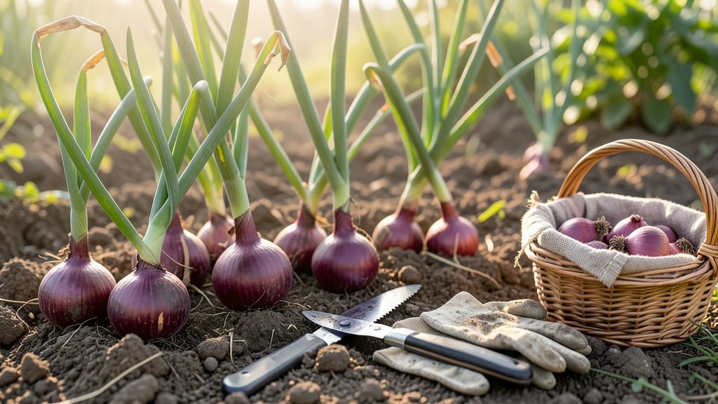 When to Harvest Red Onions: Bulb Size and Skin Color Guide