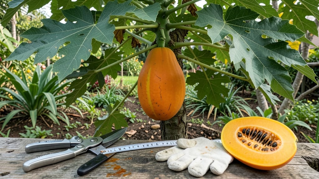 When to Harvest Papaya: 3 Visual Cues for Sweetness Without Guessing