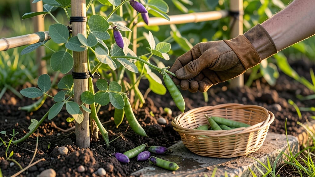 When to Harvest Purple Hull Peas: Pods Crack Open & Seeds Darken (Exact Timing Guide)