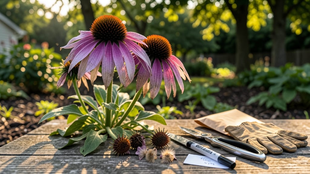 How to Harvest Purple Coneflower Seeds: When Heads Turn Brown and Crack Open Naturally