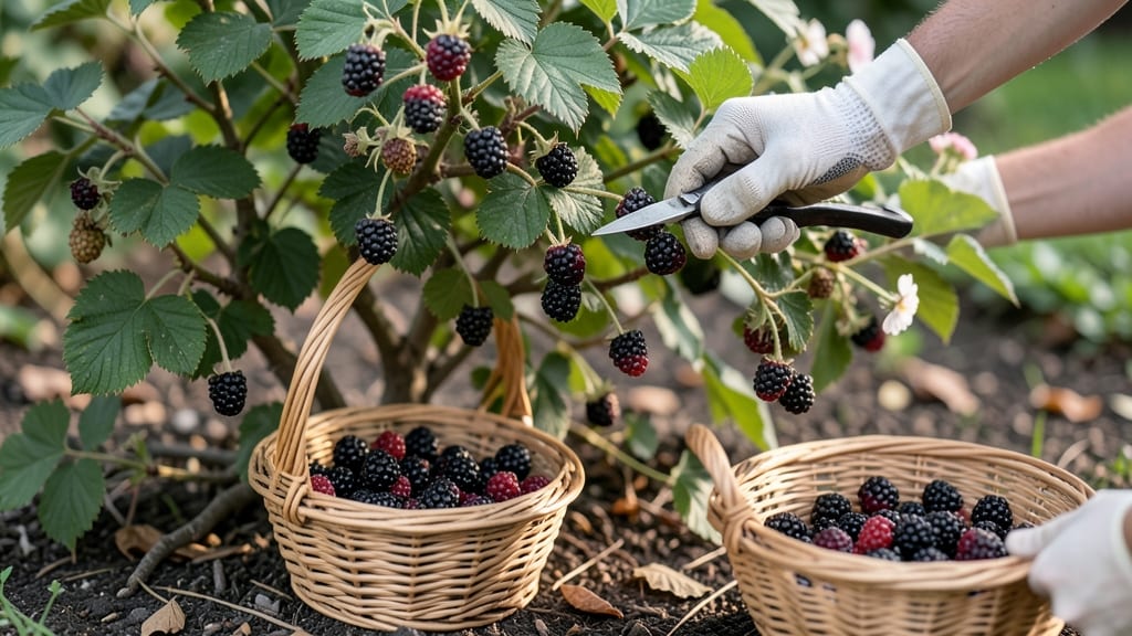 Blackberry Harvest Season in Summer: When Berries Split Open—3 Key Ripeness Checks