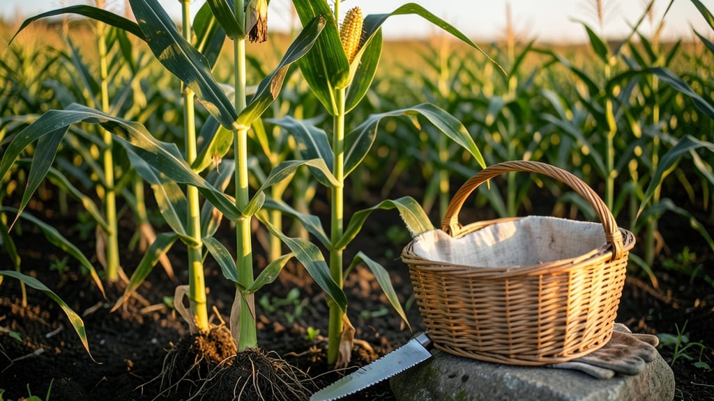 Sweet Corn Harvest Time: Silk Color & Kernel Plumpness Checklist