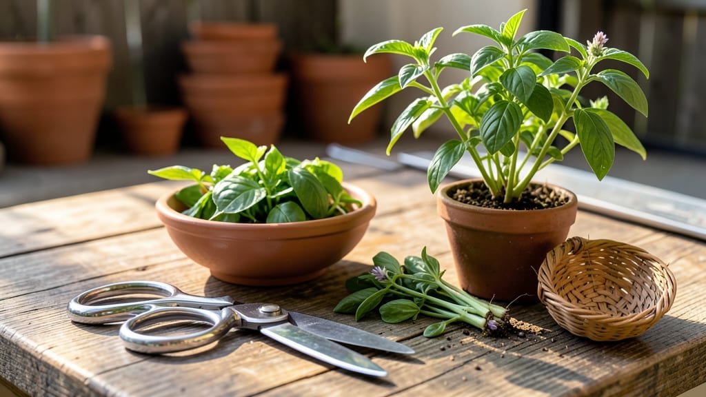 How to Harvest Holy Basil: Stem Twist Test for Peak Flavor & Growth Triggers