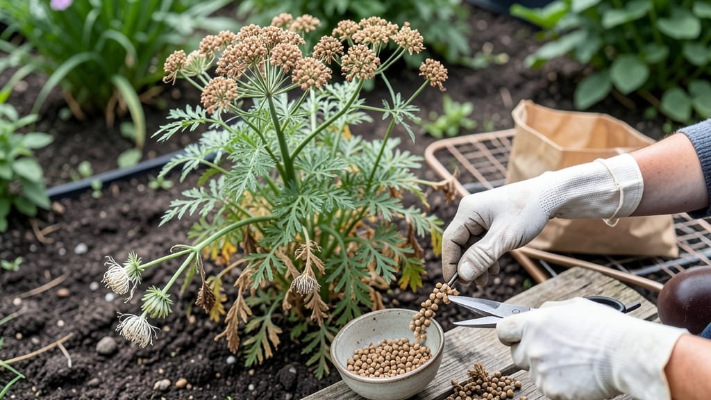 How to Harvest Coriander Seeds: Stem Snap Test for Perfect Ripeness