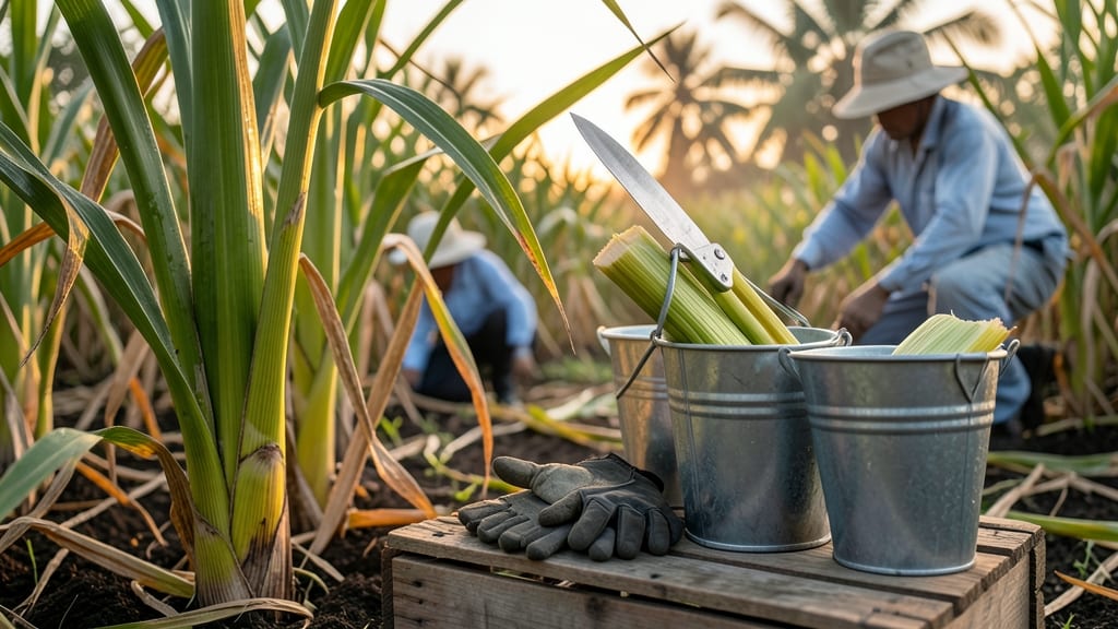 Sugar Cane Harvest Time: When Stalks Reach 7-10 Feet for Peak Sweetness