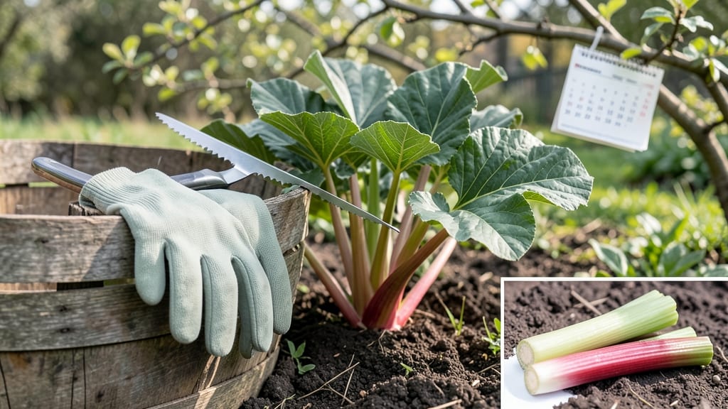 How and When to Harvest Rhubarb: Stem Color and Size Checklist for Peak Tartness
