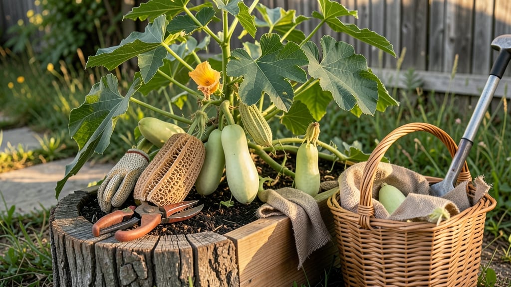 How to Harvest Loofah Sponges: When Stems Turn Brown and Seeds Darken