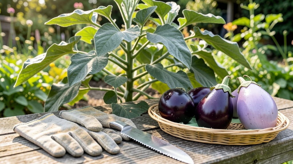 How to Harvest Eggplant: When Skin Yields to Gentle Thumb Pressure