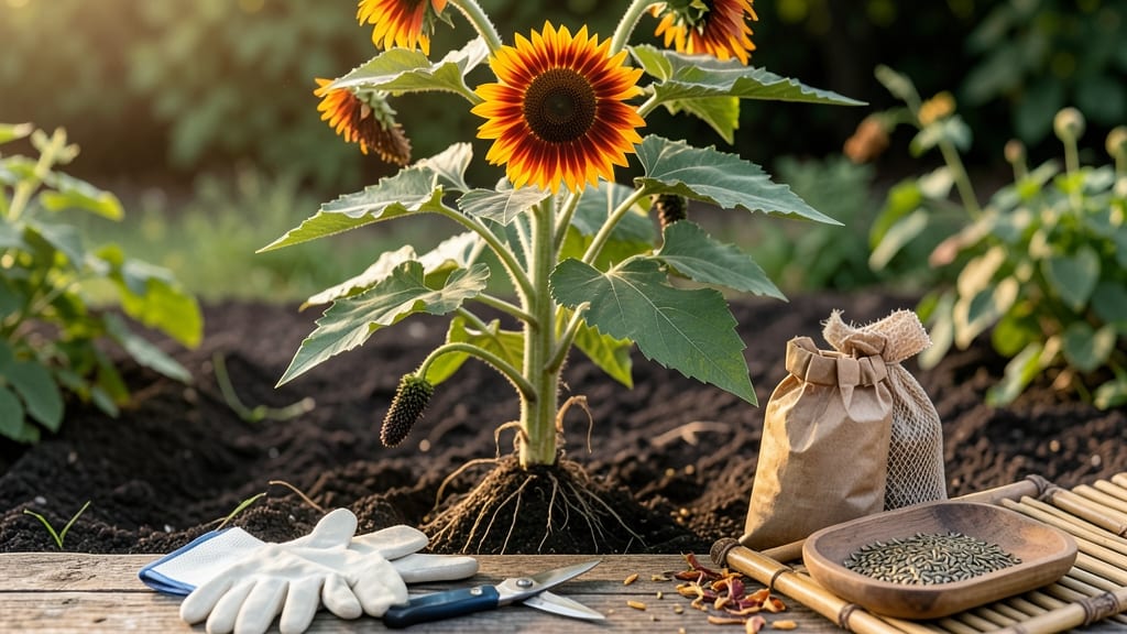 How to Harvest Mexican Sunflower Seeds: When Pods Turn Brown and Crack Open Naturally