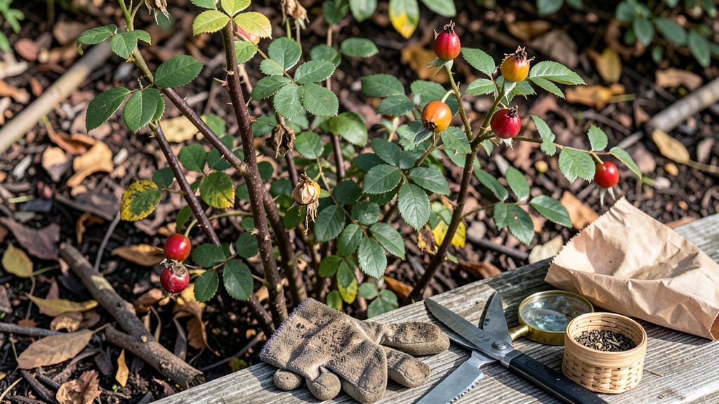 How to Harvest Rose Seeds: When Hip Pods Turn Brown and Crack Open