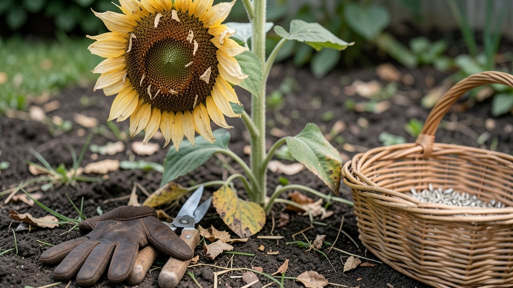 How to Know When to Harvest Sunflower Seeds: Stem Snaps Dry & Seed Heads Turn Brown