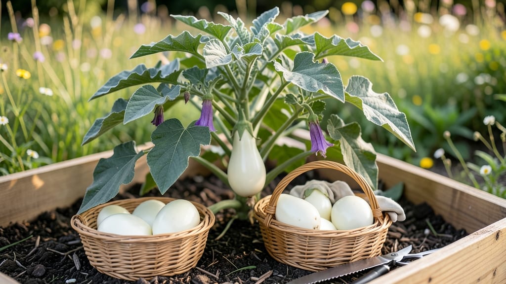 When to Harvest White Eggplant: 3 Tactile Tests for Crisp Tenderness
