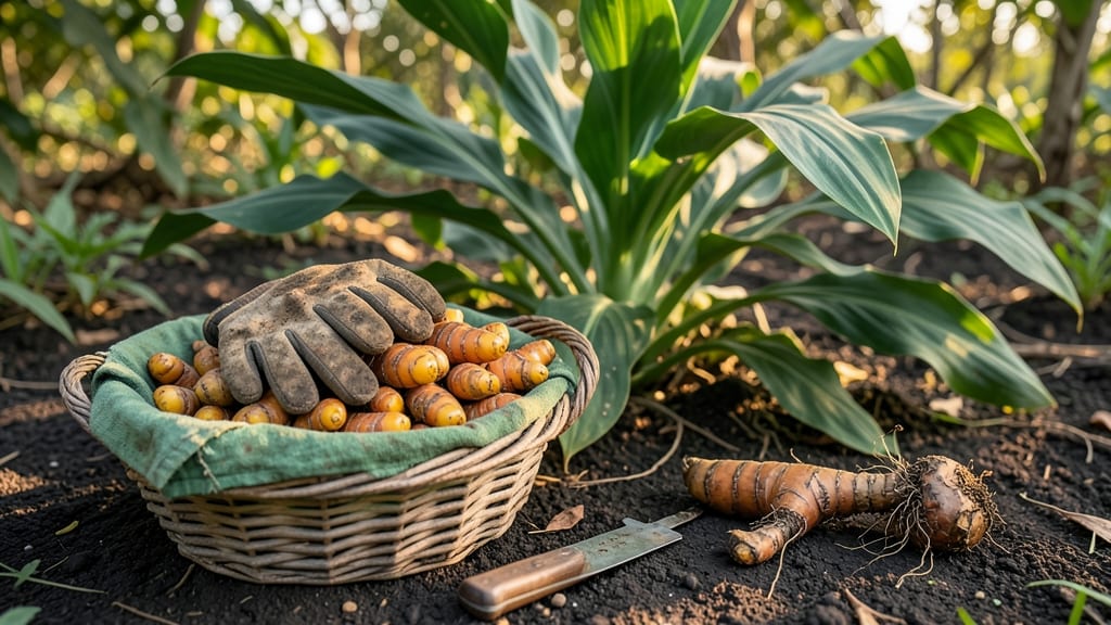 When to Harvest Tumeric: Root Color and Leaf Yellowing Cues for Peak Potency