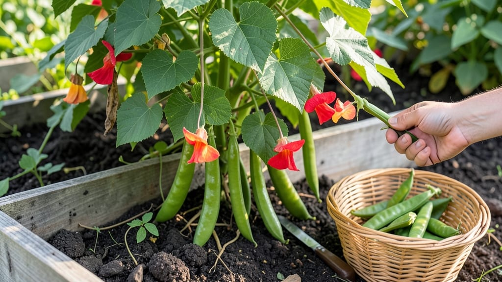 When to Harvest Scarlet Runner Beans: Watch for Flat Pods and Darkening Seeds